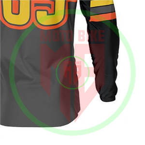 Prix de gros Maillot de motocross pour hommes Manches longues 100% polyester Séchage rapide Respirant Chemises de motocross - Product Image 6