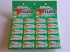 Cuchillas de afeitar Gillette 7 O'Clock Premium de doble filo para hombres, diseñadas para un afeitado ultra suave y preciso. - Product Image 3