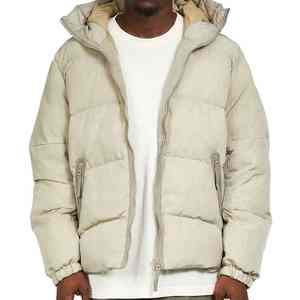 Men custom <b>padded</b> puffer <b>jacket</b> designed for athletic wear hiking and winter travel comfort and performance - Product Image 6