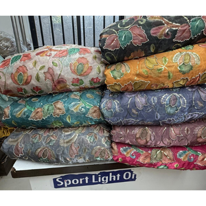 Tela de seda importada con cuentas de diseño para ropa de mujer, ligera, cómoda e ideal para uso casual, étnico y formal. - Product Image 2