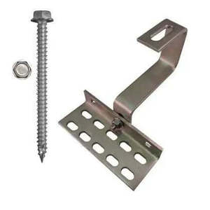 QuickBolt All Tile Roof <b>Hook</b> Bottom Mount <b>Rails</b>-17600 Aluminum Solar Mount - Product Image 1