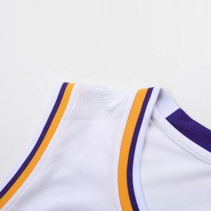Nueva llegada Ropa deportiva Logotipo personalizado Impreso 100% Tela de poliéster Mejor precio Camiseta de baloncesto - Product Image 5