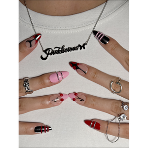 Art des ongles à pression rouge effet tension électrique - Product Image 4