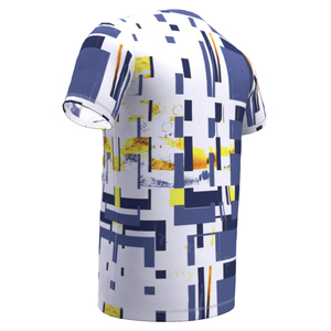 T-shirt de sport pour homme personnalisé OEM, 100 % polyester, sublimation, écologique, 180 g, séchage rapide, fitness, gym, évacuation de l'humidité - Product Image 3