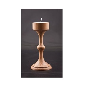 Bougeoirs en bois vintage personnalisés de luxe bougeoir de noël extérieur rustique - Product Image 1