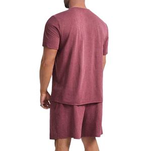 Custom <b>Men's</b> Casual Crew Neck Oversized <b>T</b> <b>Shirts</b> <b>And</b> <b>Shorts</b> <b>Set</b> 100% Cotton High Quality Blank Sweat Suit 300 GSM for <b>Men</b> - Product Image 5