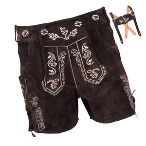 Custom Lederhosen for <b>Men</b> Premium German Oktoberfest Bavarian Suede <b>Leather</b> <b>Shorts</b> Wholesale Traditional Clothing Buyers - Product Image 2