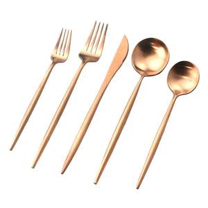 Couverts en acier inoxydable, fourchettes, cuillères, couteaux, vaisselle de voyage et de camping - Product Image 5