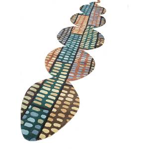 Alfombra de Lana Anudada a Mano Jaanwar Aiwl-7031, Diseño Abstracto Verde, Alfombra para Sala de Estar, Hogar y Auto, Tamaño Grande-Cs-01 - Product Image 2