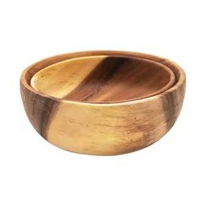 Natural Finished <b>Wooden</b> Serving <b>Bowl</b> Natural <b>Wooden</b> <b>Bowl</b> for Salad <b>Fruit</b> Home Kitchen Dining Table Party and Wedding Use - Product Image 5