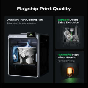 Para Impresoras 3D K2 Combo FDM, un Solo Color, Velocidad de Impresión de 600 mm/s, Cámara Dual, Volumen de Impresión de 260*260*, Plataforma Caliente de Vidrio Templado - Product Image 2