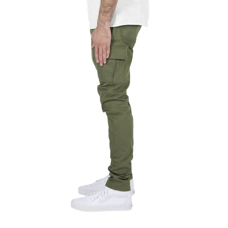 Custom Wholesale Streetwear Men's Bottoms Custom Cargo Jogger Pants For Men