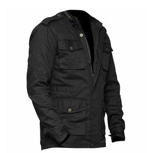 Veste multi-poches Safari élégante pour hommes veste décontractée en toile durable et confortable pour un usage quotidien - Product Image 2