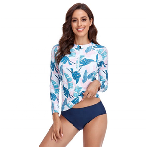 2022 Slim fit respirant rush guard imprimé fitness vêtements femmes plus la taille femmes rush guard ensembles avec un design personnalisé et un logo - Product Image 1