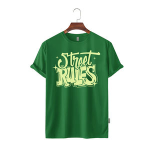 เสื้อยืดคอกลมสีพื้นสำหรับผู้ชาย ปี 2026 ผ้าฝ้าย 100% ถักอย่างดี พิมพ์ลายซิลค์สกรีน ทรงปกติ เป็นมิตรกับสิ่งแวดล้อม รับผลิตแบบ OEM - Product Image 5