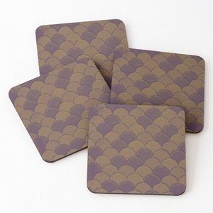 Hot Selling Office Coffee Dining Tea Ceremony Creative Indian Style Square Wood Enamel Print <b>Coasters</b> <b>for</b> <b>Drinks</b> From SCI - Product Image 2