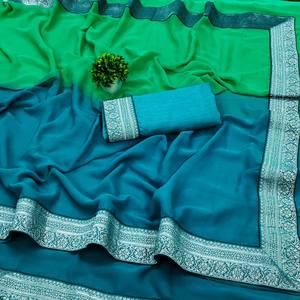 Saree en polyester à prix d'usine à forte demande en direct d'Inde pour les fêtes et les mariages vêtements indiens et pakistanais - Product Image 1