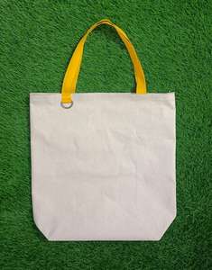 Bolso de mano de tela reutilizable Moq bajo de bajo precio, bolso de compras de lona de algodón plegable, bolso de mano de algodón con logotipo impreso personalizado - Product Image 6