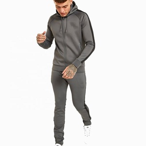 Venta al por mayor de la mejor calidad para hombre chándales ajustados chándales de poliéster hecho trajes de entrenamiento-Entrenamiento de otoño transpirable de secado rápido - Product Image 2