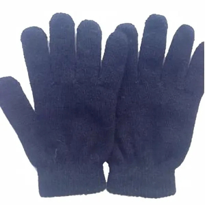 Gants en tricot acrylique unisexes pour hommes à bas prix Gants noirs personnalisables en vrac Gants d'hiver doux Micro-Touch - Product Image 4
