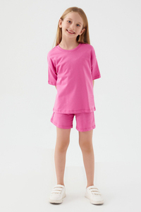 Ensemble de vêtements d'été pour enfants de haute qualité T-shirt à manches courtes personnalisé et short en tissu de coton pour enfants - Product Image 6