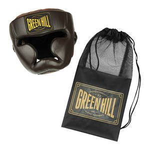 Casque de boxe de haute qualité marron/beige, étanche, en cuir et fibre de verre, idéal pour l'été en extérieur, offre une excellente protection de la tête - Product Image 4
