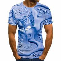 Camiseta de sublimación 100% algodón, transpirable, estampada, para hombre, con logo personalizado, al por mayor, de corte holgado y elegante.