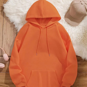 Sudaderas con Capucha Gruesas para Mujer, 100% Algodón, Forro de Peluche, Ropa Cálida de Invierno, Impresión de Logotipo de Marca Personalizada, Fabricante OEM - Product Image 6