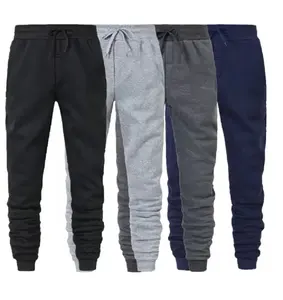 Nouveaux pantalons de survêtement pour hommes grande taille, taille élastique, décontractés, amples, noirs, gris, en coton, pantalons de jogging, pantalons amples - 2XL 3XL, vêtements de sport - Product Image 3