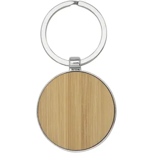 Portachiavi in Legno Sostenibile Nino, Portachiavi in Bambù per Merchandising Ecosostenibile - Product Image 5