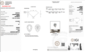 H Color VS1 taille de clarté 2.21Ct diamant poli en forme de poire HPHT-CVD diamant bijoux diamants en vrac - Product Image 5