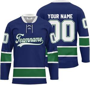 Chemises de hockey sur glace personnalisées Maillot durable et populaire Chemise de hockey sur glace à séchage rapide Sublimation complète sur mesure - Product Image 6