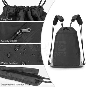 Lightweight Foldable <b>Waterproof</b> <b>Drawstring</b> Gym <b>Bag</b> Adjustable Straps Simple Design Large Capacity Added Safety for Gym Outdoor - Product Image 4