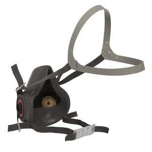 Masque respiratoire demi-visage réutilisable 3M 6300 en TPE, léger et confortable, aide à filtrer les particules et les vapeurs gazeuses - Product Image 5