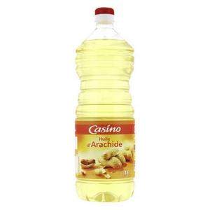 Aceite de Cacahuete Orgánico Refinado de Primera Calidad, Aceite Comestible a Base de Plantas para Cocinar, 1 L, Botella Transparente, Suministro a Granel - Product Image 1