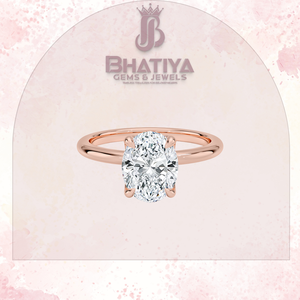 Dainty Elodie Solitaire Design Bague en or 14 carats Bijoux en diamant de laboratoire certifiés originaux pour femmes Trending Moissanite Stone - Product Image 3