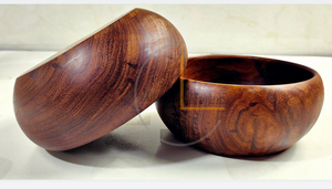 Bol à salade en bois d'acacia ondulé personnalisé, vente chaude - Product Image 3