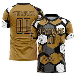 Camisetas de fútbol personalizadas más vendidas, uniforme de fútbol transpirable que absorbe la humedad rápida, ropa de equipo Premium para partidos y entrenamiento - Product Image 5