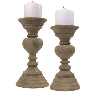 Vintage Wooden <b>Tealight</b> Holder Wood Tableware Decorative Home Wedding Candleholder on Sale - Product Image 4