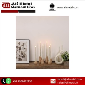 Deluxe Quality Customized Design Wooden Candle Holder Standard and Table <b>Top</b> Accessories for Christmas Occasions - Product Image 5