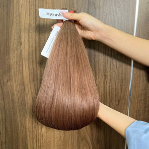Venta al por mayor extensión de cabello humano a granel natural liso y natural ondulado cabello vietnamita a todo color listo para enviar - Product Image 6