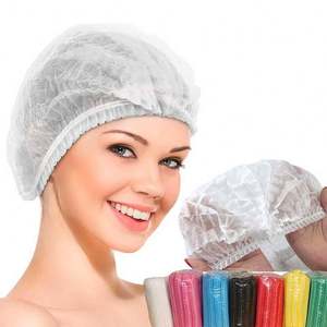 Gorro Desechable de Doble Costilla para Enfermería, Gorro Bouffant No Tejido con Clip, Multiusos para Higiene Bucal y Dental - Product Image 1