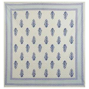 Blue Floral 100% Cotton 240 TC Super <b>King</b> <b>Size</b> Bedsheet Set with 2 Pillow Covers 3-Piece Home Use <b>Sheets</b> (SHKV1095) - Product Image 4