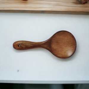 Service de vaisselle en bois de manguier sculpté à la main de style américain écologique et sans danger pour les aliments comprenant 6 fourchettes à dessert vaisselle faite à la main - Product Image 5