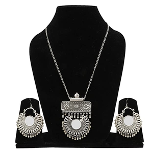 Espejo colgante largo de aleación para joyería de fiesta - Product Image 1