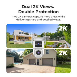 Cámara de Seguridad Inteligente para Exteriores con Doble Lente 2K+2K PTZ WiFi, con Detección y Seguimiento Humano por IA, Aplicación IMILAB LIFE, Blanca - Product Image 2