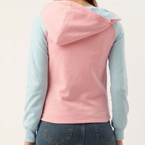 เสื้อฮู้ดสตรีทแวร์สำหรับผู้หญิงวัสดุเนื้อนุ่มราคาถูก - Product Image 3