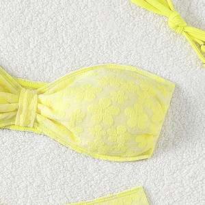 Conjunto de Bikini para niñas de alta calidad con estampado Floral Tankini traje de baño de secado rápido característica adultos ropa de playa joyería fábrica al por mayor - Product Image 3