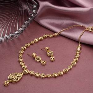 <b>Gold</b> Forming <b>Necklaces</b> Set, <b>Gold</b> Plated, Forming Lightweight Jewelry, Gift for Her, Copper & Brass, Chapado En Oro Oro Laminado - Product Image 1