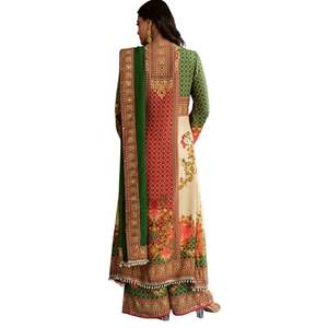 ชุดคอตตอนพิมพ์ลายหลากสีคอตตอนผ้ามัสลินพิมพ์ลายเคอร์ตา - Product Image 5